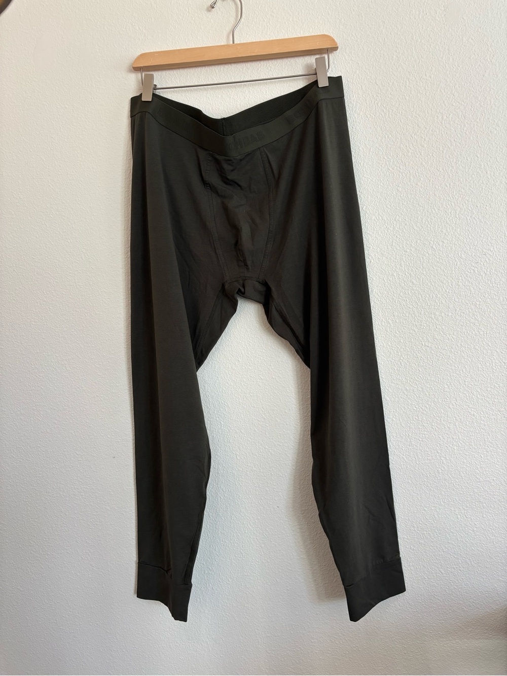 Bombas base-layer long john pants olive green size 2X